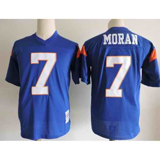 NCAA Film Jersey Moran 7 Blue Stitched Jersey